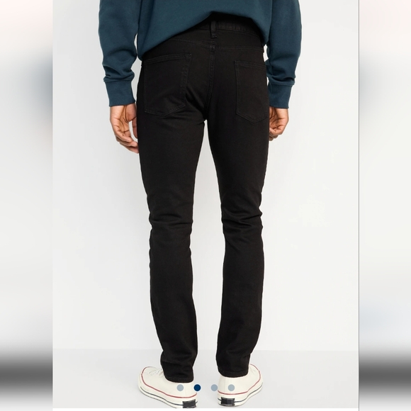 Old Navy Men's Slim Fit Built In Flex Jeans 34 x 30Black Denim New - Picture 2 of 16